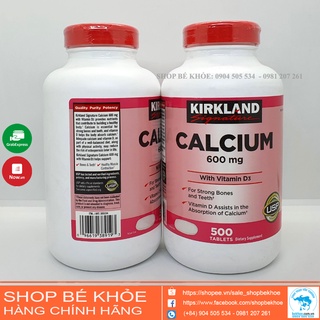 Viên uống canxi kirkland- calcium + d3 kirkland 500 viên - ảnh sản phẩm 6
