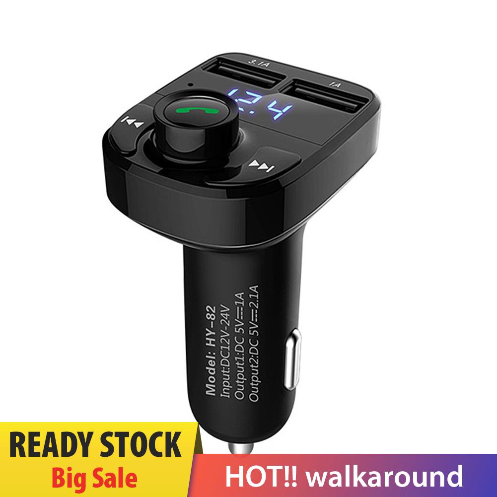 Tẩu Sạc Hai Cổng USB Bluetooth HY-82 Tích Hợp Máy Nghe Nhạc MP3 FM