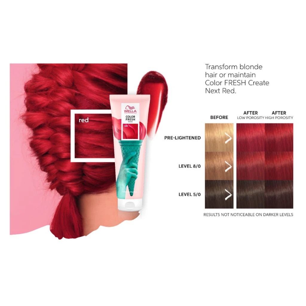 💕New 2021💕 Mặt Nạ Dưỡng Tóc Bổ Sung Hạt Màu Wella Color Fresh Mask 150ml