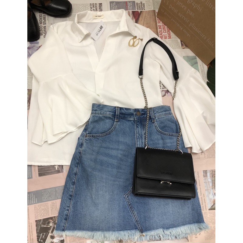 Chân váy jeans đỉnh kout