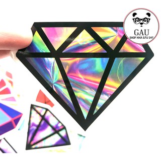 18 Sticker “Diamond” Kim cương Lấp lánh – siêu đẹp chống nước, chống thấm 18 miếng dán ô tô, xe máy, vỏ xe đẩy, guitar