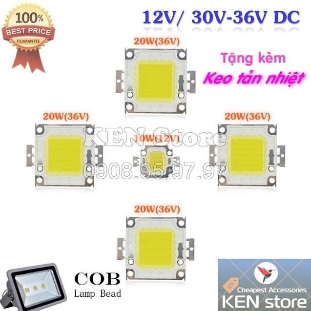 Chip led, nhân led 20W 30W 50W 100W điện 30V - 36V DC V1.0