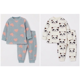 [H&M CHÍNH HÃNG]Bộ ngủ lông mềm cho bé gái và trai săn sale
