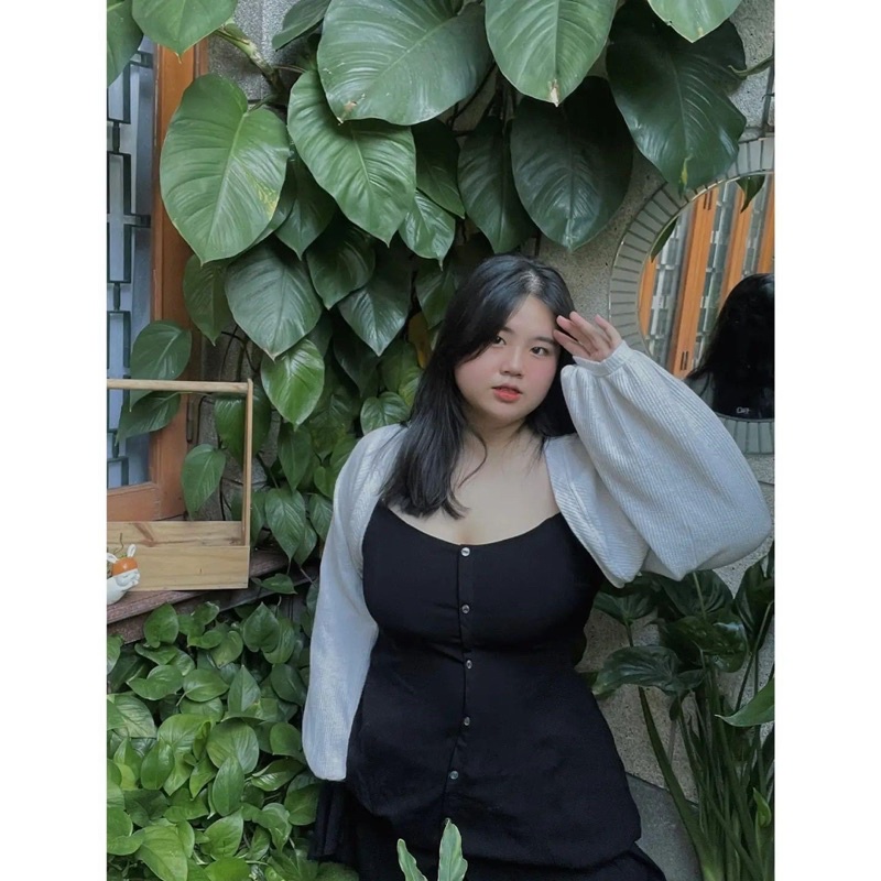 Đầm hai dây thiết kế hàng nút và co giãn lưng DOKESI  - Briana Dress