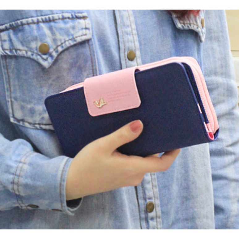 Ví Cầm Tay Phối Màu Cao Cấp | BigBuy360 - bigbuy360.vn