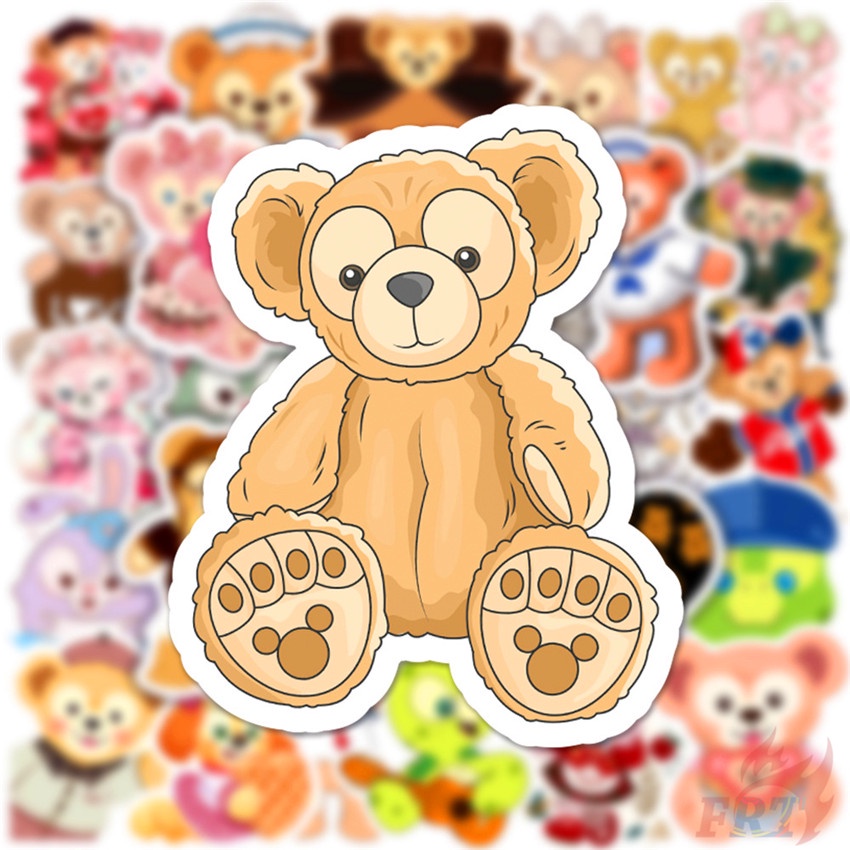 ❉ Duffy &amp; ShellieMay &amp; StellaLou Series 03 Stickers ❉ 50Pcs/Set Disney Bear Cartoon DIY Fashion Luggage Laptop Skateboard Decals Doodle Stickers