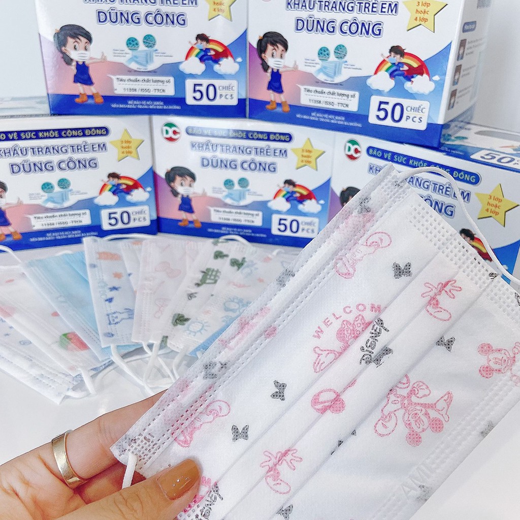 Khẩu Trang Y Tế Trẻ Em Hộp 50Chiếc - Hàng Chính Hãng | BigBuy360 - bigbuy360.vn