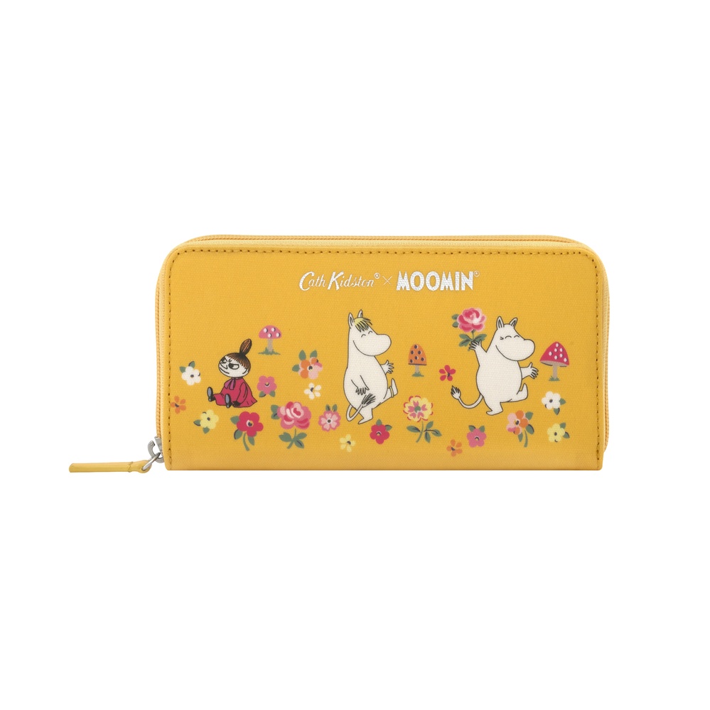 Cath Kidston - Ví cầm tay Continental Zip Wallet Moomins Mushroom - 1002584 - Yellow