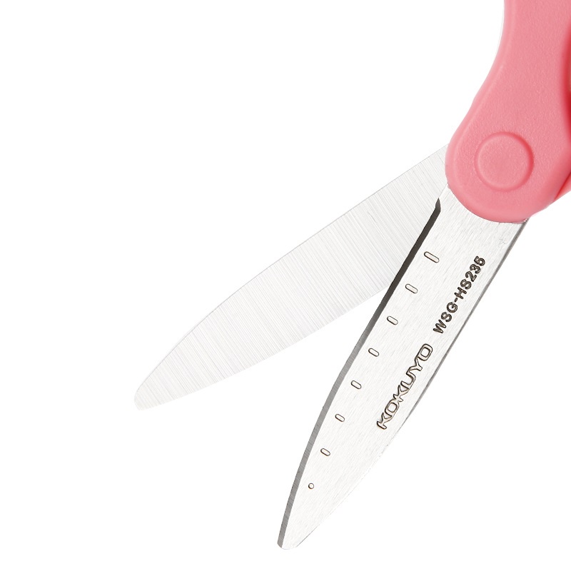 Kéo Cắt Penlab KOKUYO Fit Saxa Bằng Thép Màu Sắc Hồng Xanh Lam C6563 An Toàn Cho Trẻ Em