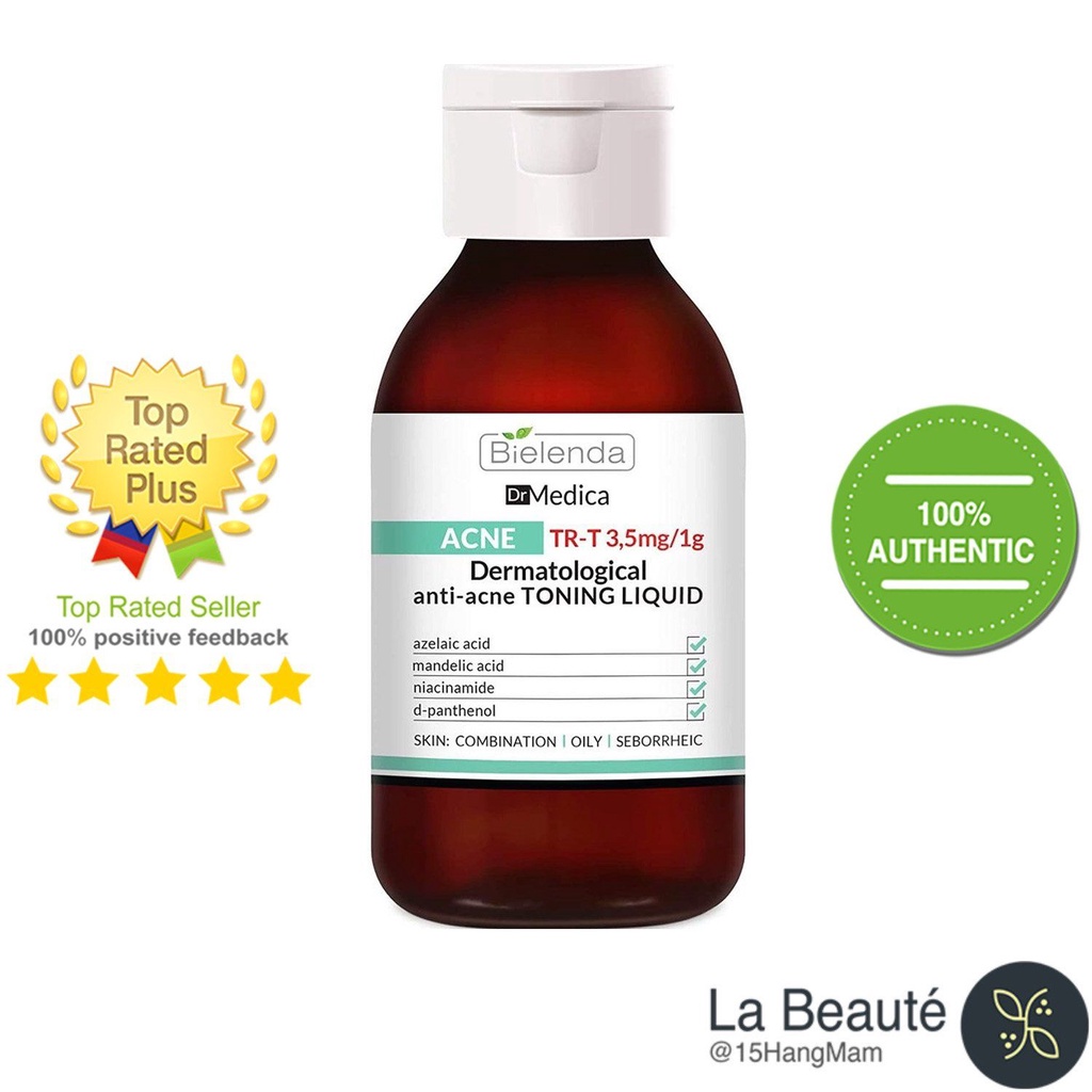 Bielenda Dr Medica Acne Dermatological Anti- Acne Toning Liquid - Nước Hoa Hồng Đặc Biệt Dành Cho Da Mụn 250ml