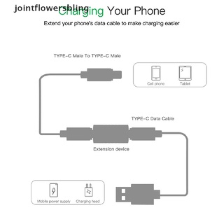 jointflowersbling USB Type C Adapter Female to Female Converter USB-C Charge Data Sync Adapter JLG