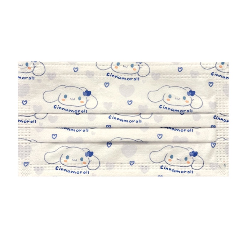 Set 10 Khẩu Trang 3 Lớp Hình Sanrio Cinnamoroll Hello Kitty Cho Nam Nữ