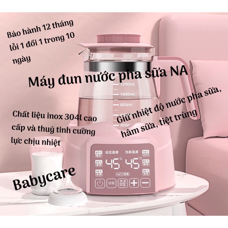 Máy Đun Nước Pha Sữa NA 1300ml có chế độ khử clo Bảo hành 12 tháng