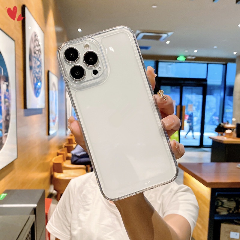 Transparent Shockproof Case For Xiaomi Redmi Note 11 11S 10 10S 9 9S 7 8 Pro 9C 9A 9T 10C 11T Poco M3 X4 X3 NFC F3 F2 F4 GT Clear TPU Soft Phone Casing Protective Back Cover Anti-fall