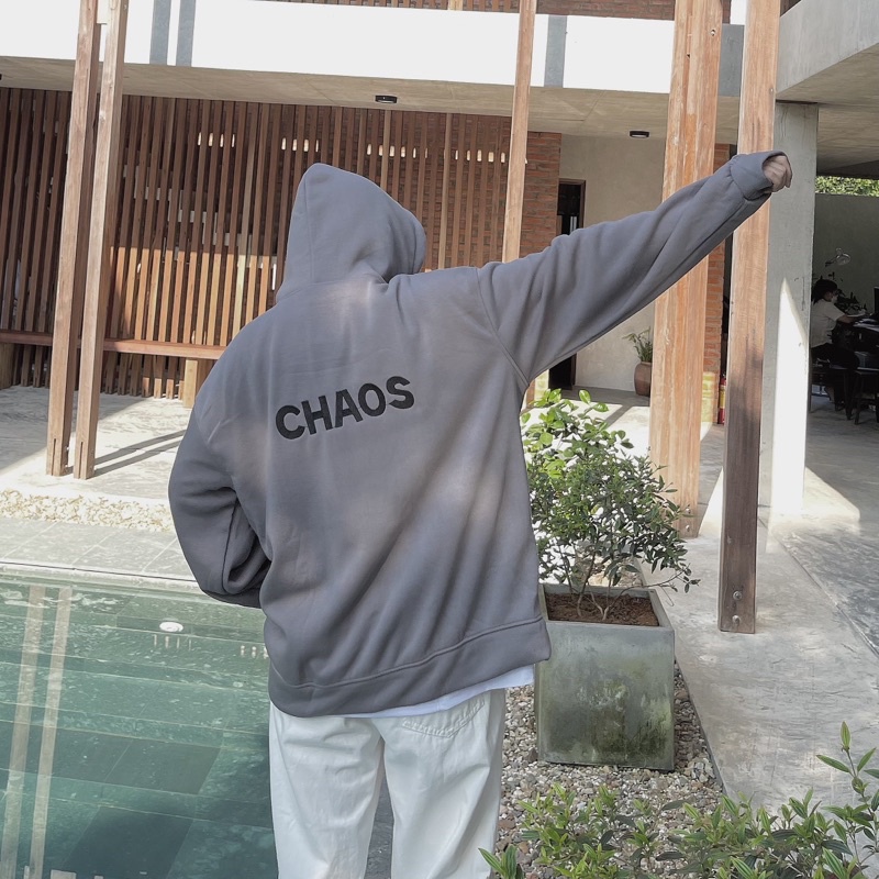 Áo khoác hoodie zip CHAOS