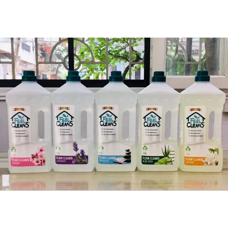 Feel Cleans -[ Hàng Chính Hãng] Nước lau sàn Tây Ban Nha 1.5L