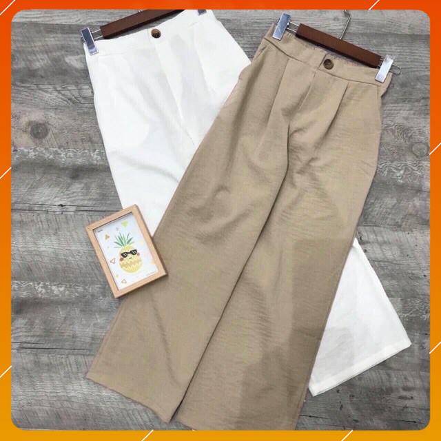 Quần đũi ống rộng nữ [Hàng Cao Cấp] Quần đũi nữ dáng dài vải xịn form đẹp, mặc siêu thoải mái, thoáng mát | BigBuy360 - bigbuy360.vn