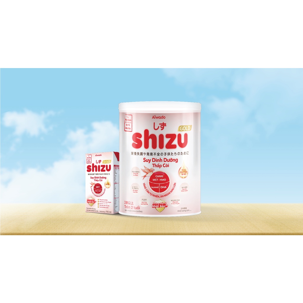 Sữa bột Aiwado Shizu Gold Suy Dinh Dưỡng Thấp Còi 1+