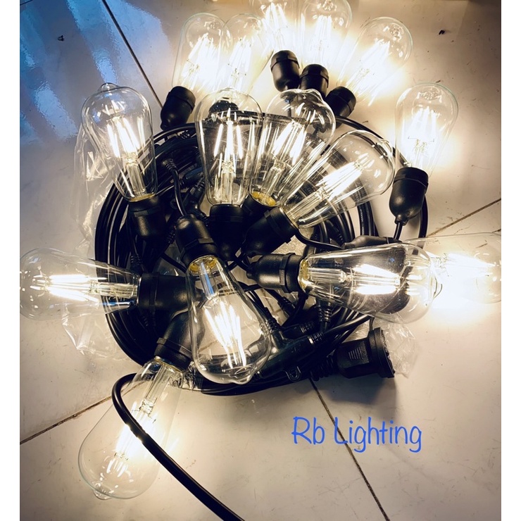 Combo 10 bóng đèn Edison ST64 E27