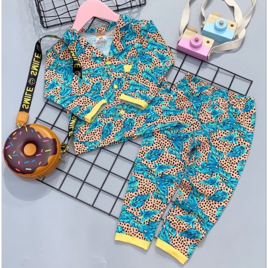 Bộ pijama tay dài bé trai bé gái 11 đến 25kg