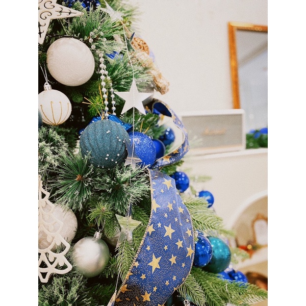 Cây thông lá PE mix tán dày 1.5m - cây thông PE sang trọng cao cấp không kèm trang trí