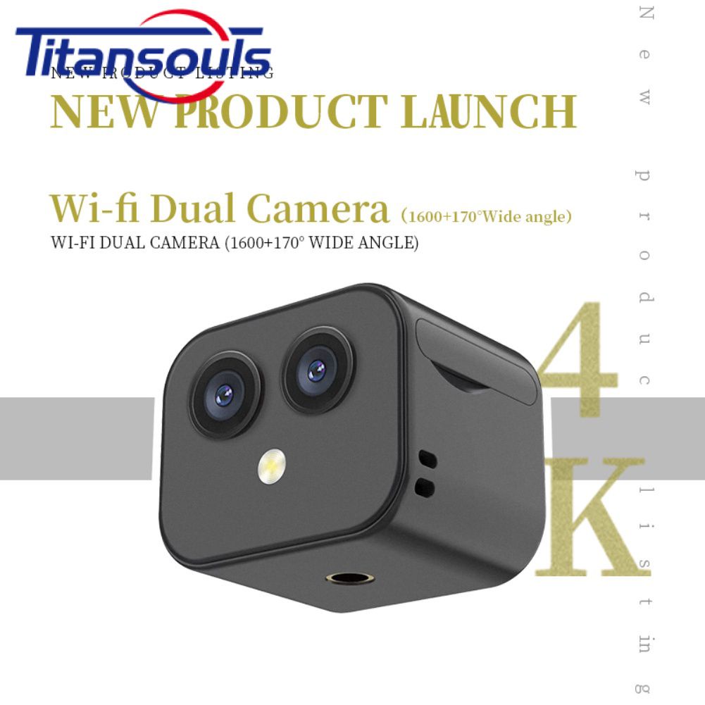Sẵn Sàng✅HD 4K Mini Không Dây WiFi Camera Điện Thoại Di Động Từ Xa Mạng Không Dây Tầm Nhìn Ban Đêm 2 Chiều Liên Lạc Nội Bộ Giám Sát Cao Cấp TTS