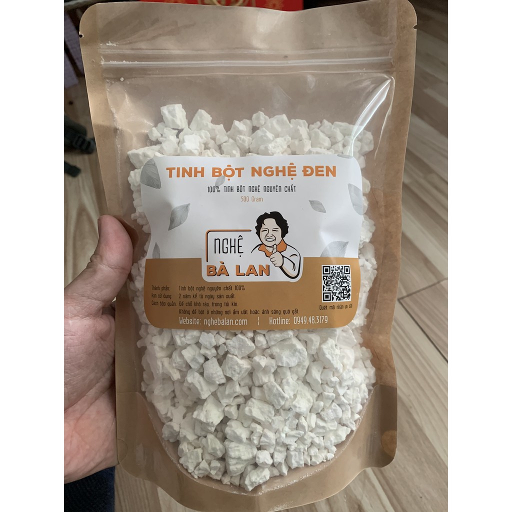 Tinh bột nghệ đen nguyên chất 100% Nghệ Bà Lan - 500g