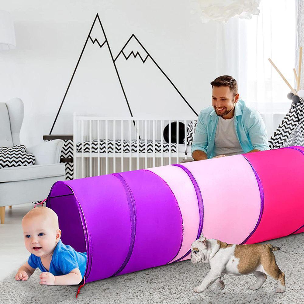 Lều Đường Hầm Gấp Gọn 1.8m Cho Bé 0-5 Tuổi