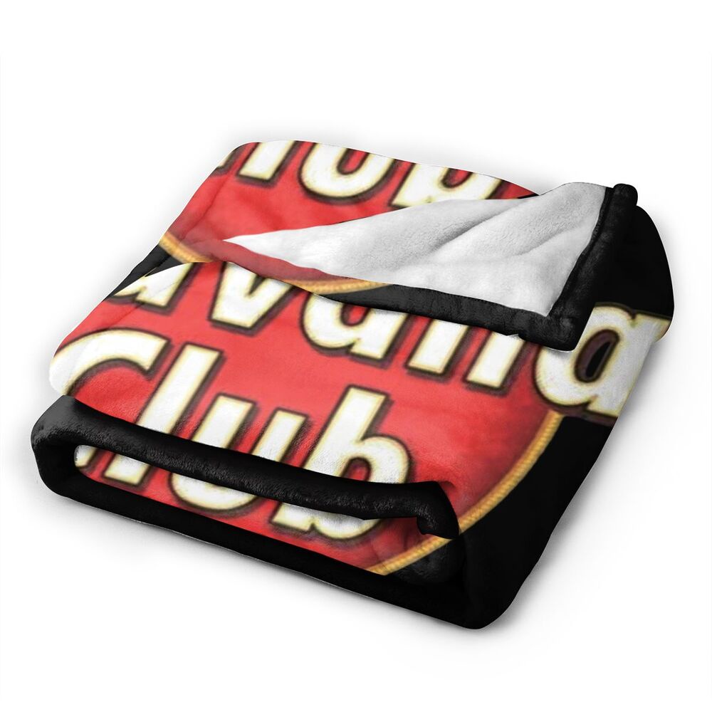 【Boutique Blanket】Havana Club Fleece Blanket Plush Bed Couch Living Room BF style Blanket Best Gift for Father