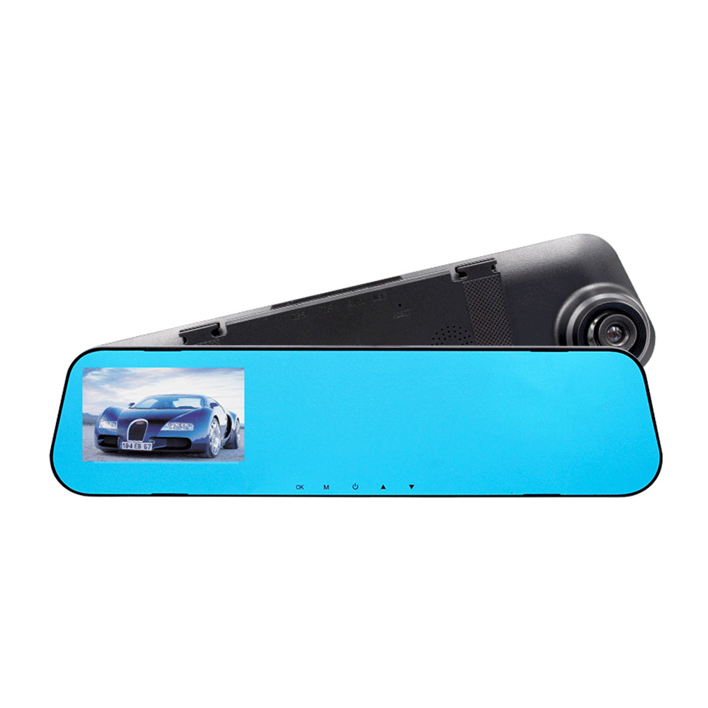 Gương Chiếu Hậu Tích Hợp Camera Dvr 4 Inch 1080p Xoay 120 Độ Cho Xe Hơi