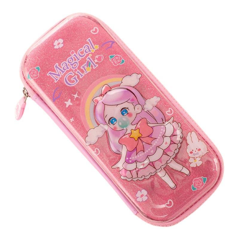 Túi Đựng Bút Họa Tiết Phi Hành Gia Dập Nổi 3D Dễ Thương Dành Cho Học Sinh