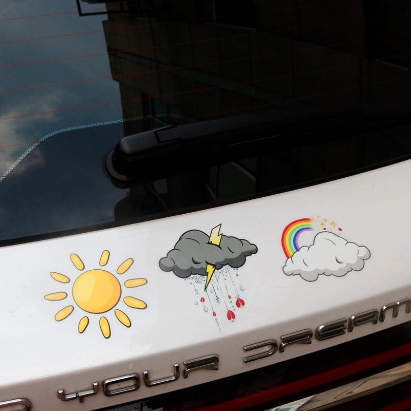 1 Miếng Dán Trang Trí Xe Hơi Họa Tiết Hoạt Hình