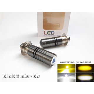 Bóng pha Led gắn xe Dream cos vàng pha trắng N5
