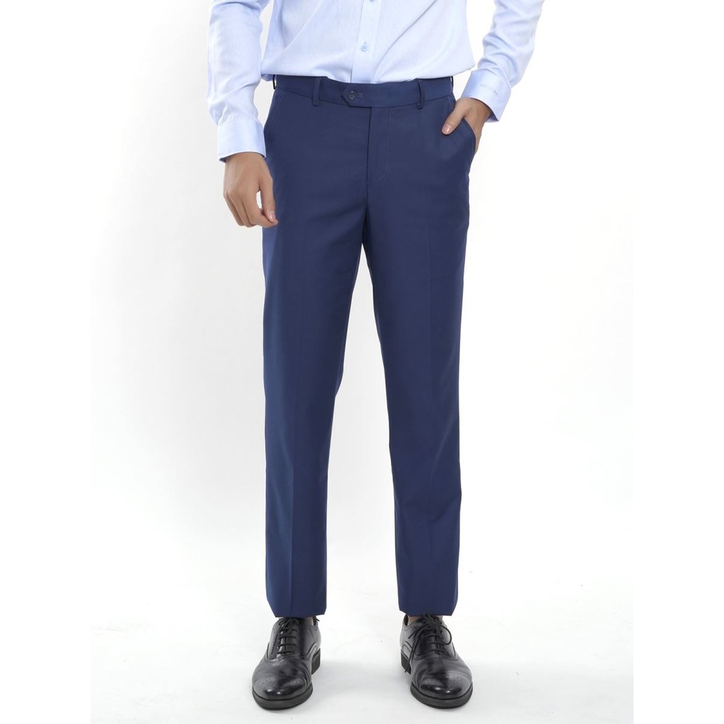 Quần âu aristino màu xanh tím than dáng regular fit ATR01807