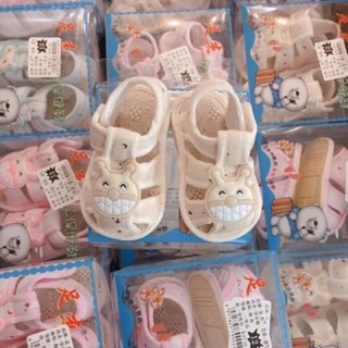 Combo dép tập đi cho bé + quần đùi cotton giấy