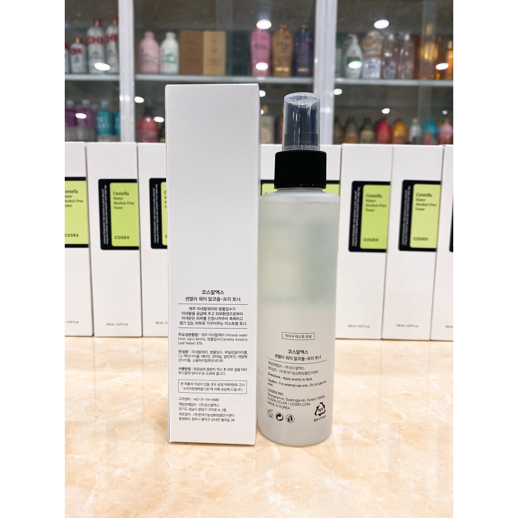 Nước Hoa Hồng COSRX CENTELLA WATER ALCOHOL-FREE TONER Hàn Quốc 150ml