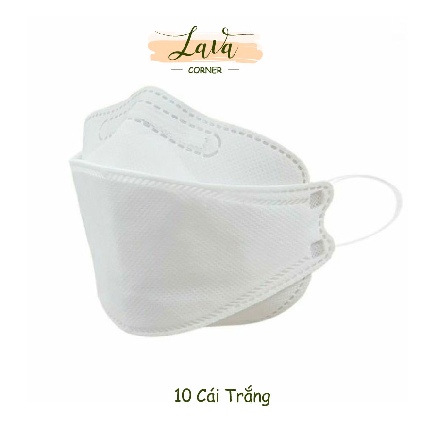 Set 10 Chiếc Khẩu Trang 4 Lớp KF94 Mask Chống Bụi Mịn Và Kháng Khuẩn Hàng Cao Cấp