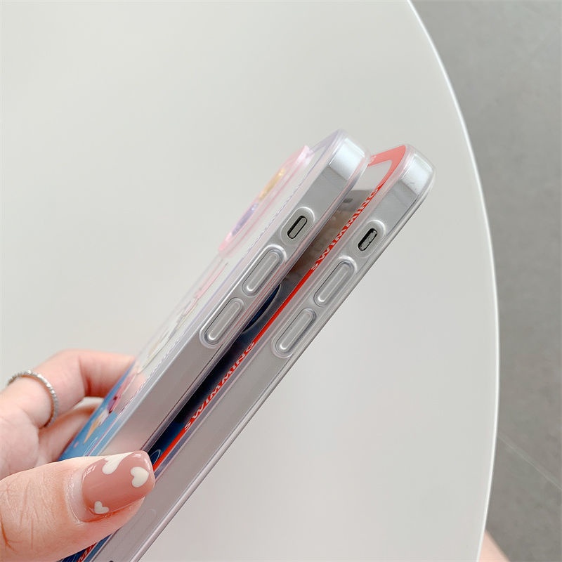 Ốp điện thoại trong suốt in hình vịt Donald hoạt hình chống sốc cho iPhoneX 12/11promax XR 7p