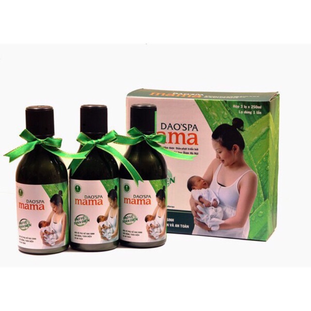 Nước tắm Dao Spa Mama hộp 3 chai x 250ml Date mới nhất