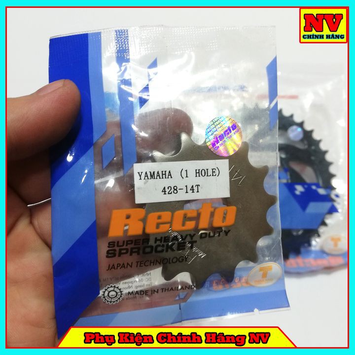 Bộ Nhông Sên Đĩa Chính Hãng Recto Ex135, Ex150, Winner, Sirius