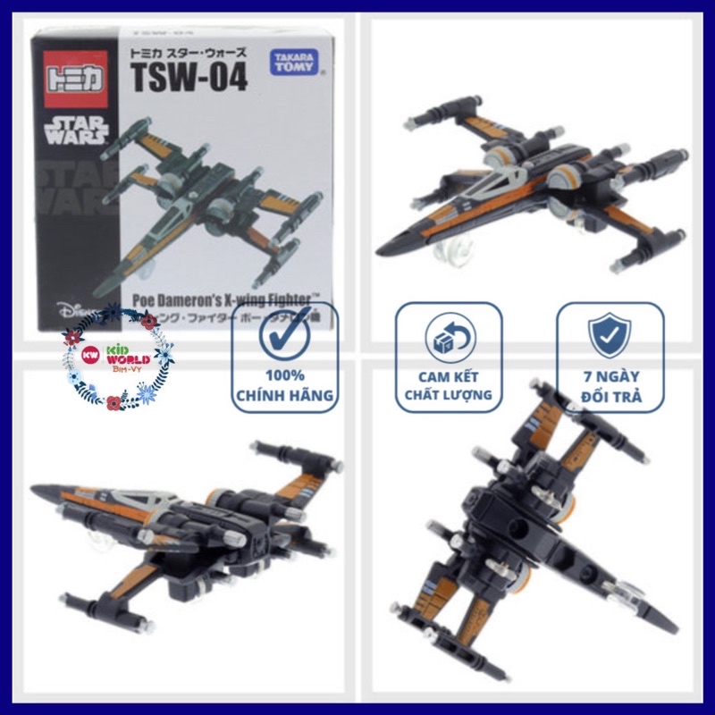 Xe mô hình Tomica Box Disney Star Wars TSW-04 Poe Domeron's X-wing Fighter. MS: 707.