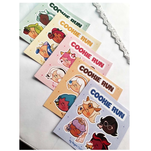 Sticker Cookie Run Kingdom cau có cán mờ độc quyền vẽ bởi artist Huyền