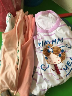 Bộ sát nách thun cotton xuất Hàn
