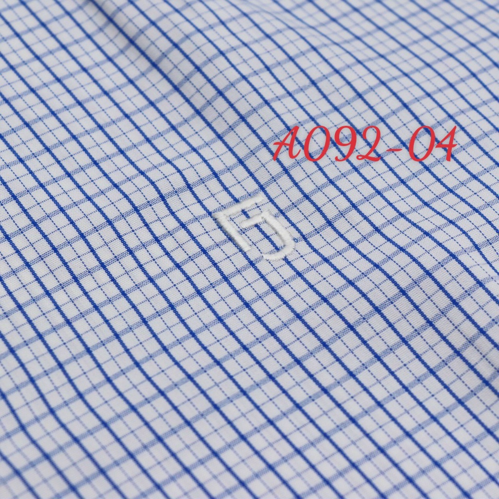 Áo Thái Hoà tay ngắn vải thoáng mát họa tiết caro trẻ trung A092