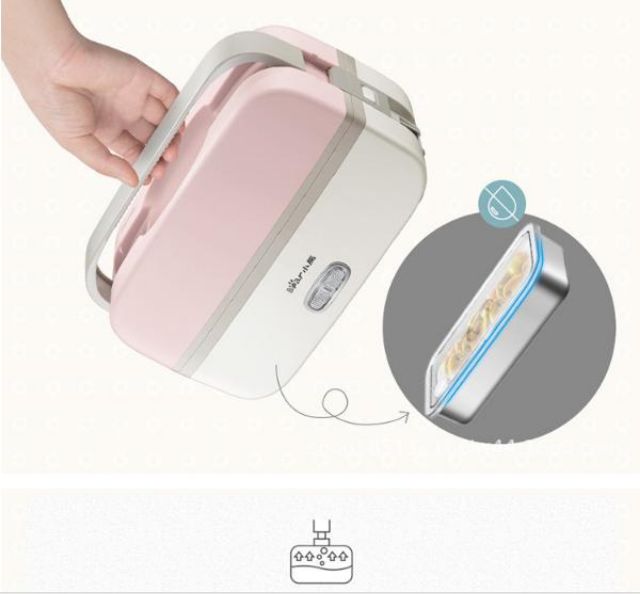 (TẶNG THÌA ĐŨA INOX, TÚI GIỮ NHIỆT 2 KHAY INOX) HỘP CƠM CẮM ĐIỆN CAO CẤP BEAR DHF-B10J2 | BigBuy360 - bigbuy360.vn