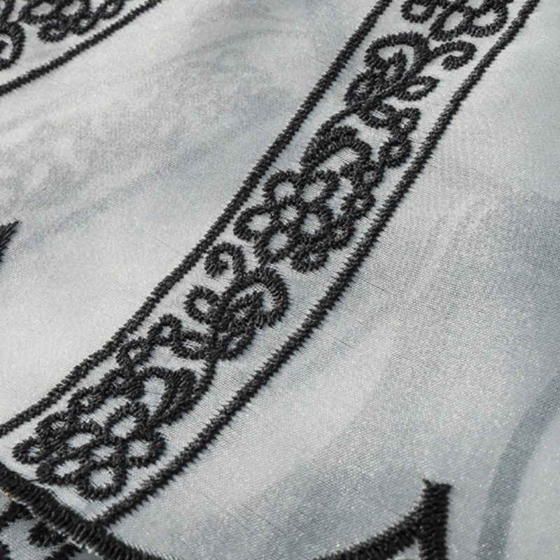 Cổ áo sơ mi giả họa tiết thêu thời trang thanh lịch cho nữ