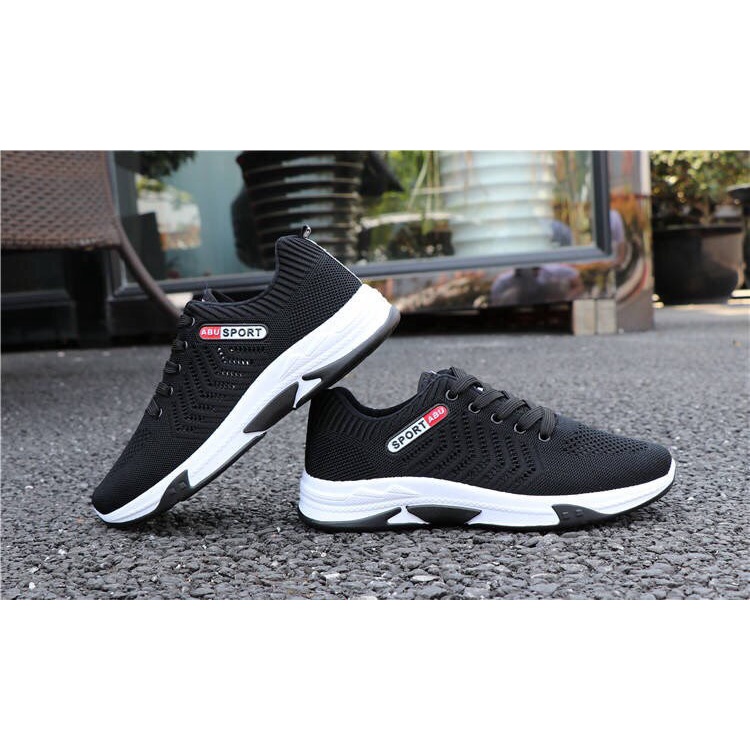 Giày Nam Thể Thao Fashion Xám - Vải Thoáng Khí SPORT ABU