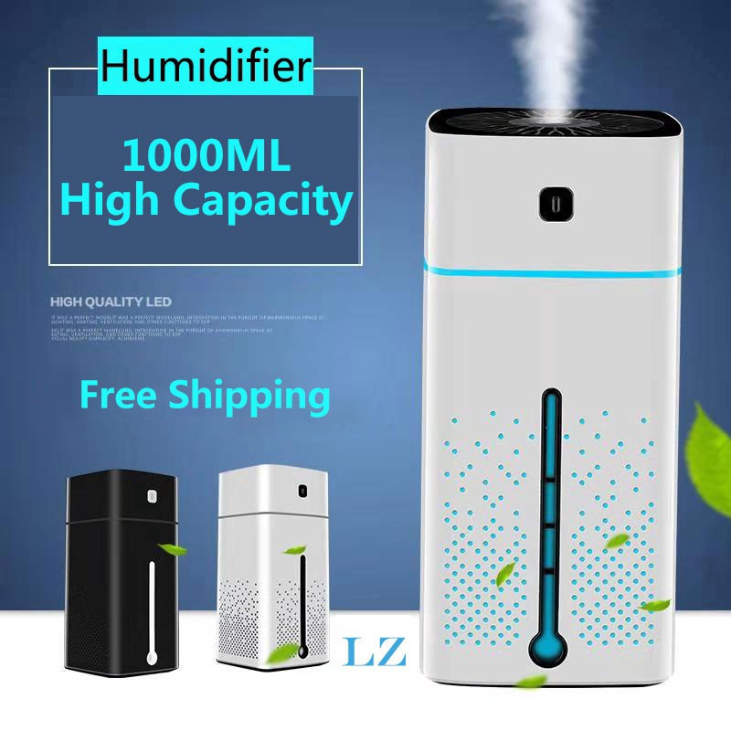 Máy tạo độ ẩm Máy lọc không khí 1000ml Máy khuếch tán siêu âm Air Aroma Máy phun sương Nhà máy tạo độ ẩm