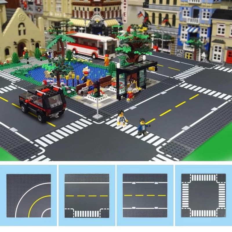 Đồ Chơi Lắp Ráp Lego Kiểu Đường Đi Trong Thành Phố Dành Cho Bé