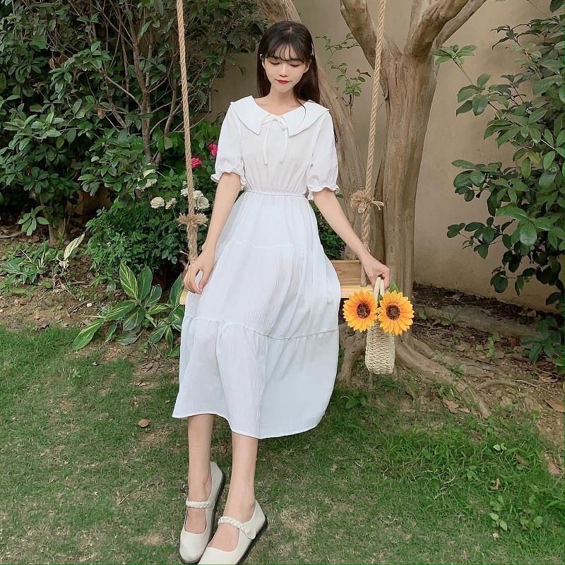 Women's skirt Sweet summer fashion Short-sleeved dress